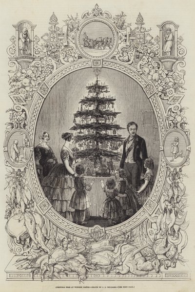 Windsor Kalesi'nde Noel Ağacı by J.L. Williams