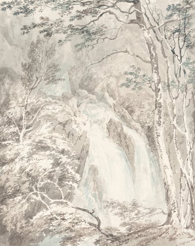 Bir Şelale, 17951796. by Joseph Mallord William Turner