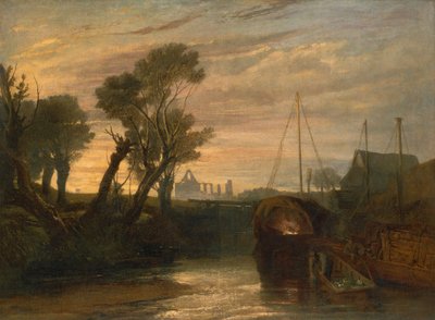 Newark Manastırı, 1806 ve 1807 arasında. by Joseph Mallord William Turner