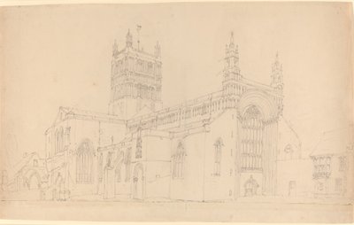 Tewkesbury Manastırı. by Joseph Mallord William Turner