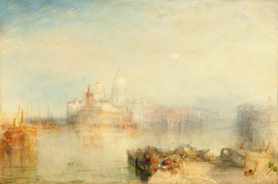Dogana ve Santa Maria della Salute, Venedik, 1843. by Joseph Mallord William Turner