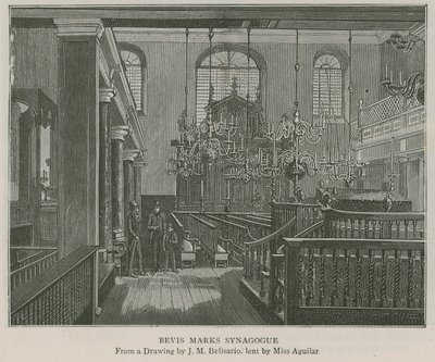 Bevis Marks Sinagogu by J.M. Belisario