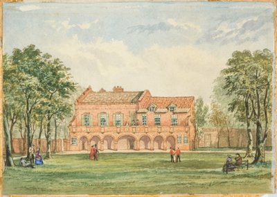 Old Forth House, Newcastle (gemide gövde rengi, kurşun kalem ve tuvalet) by J.R. Dewar