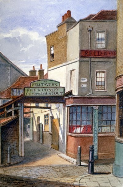 Bell Tavern, Addle Tepesi, Londra, 1868 by JT Wilson