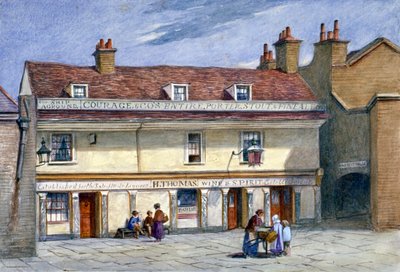 The Ship Aground halk evi, Wolseley Street, Bermondsey, Londra, c1875. by JT Wilson