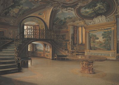 En sal i Palazzo Borghese by J.Th. Hansen