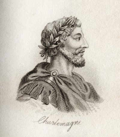 Şarlman, Frankların Kralı (gravür) by J.W. Cook