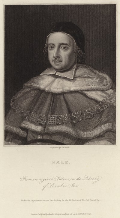 Sör Matthew Hale by J.W. Cook