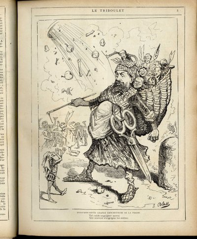 Le Triboulet'de J. Blass'ın (1847-1892) çizimi by J. (1847 1892) Blass