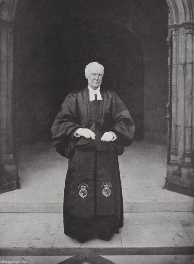 Avam Kamarası Papazı, Başdiyakoz Wilberforce (s/b fotoğraf) by J. Benjamin Stone