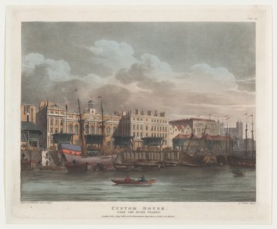 Custom House, 1 Ağustos 1808., 1 Ağustos 1808. by J. Bluck