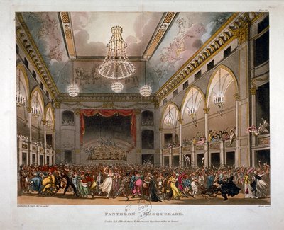 Pantheon, Oxford Caddesi, Westminster, 1809 by J Bluck