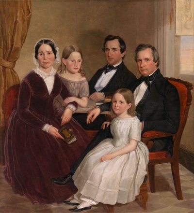 William Jervis Hough ve Ailesi, c. 1852-1853. by J. Brayton Wilcox