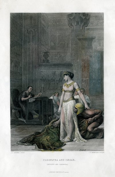 Kleopatra ve Sezar Anthony ve Kleopatra, 19. yüzyıl by J. C. Armytage