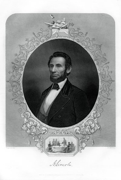 Başkan Abraham Lincoln, Amerikalı politikacı, 1862-1867. by J. C. McRae