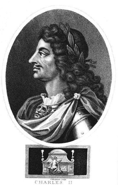 Charles II, Büyük Britanya ve İrlanda Kralı 1660-1685, c1810 by J. Chapman