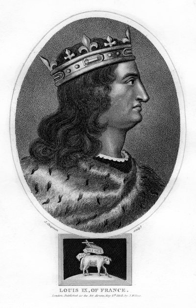 Louis IX, Fransa Kralı, 1805. by J. Chapman