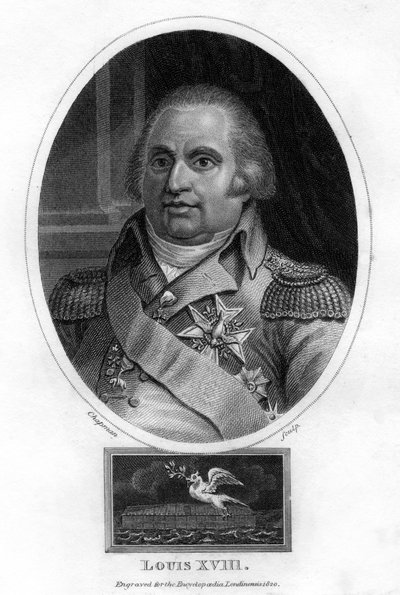Louis XVIII, Fransa Kralı, 1820. by J. Chapman