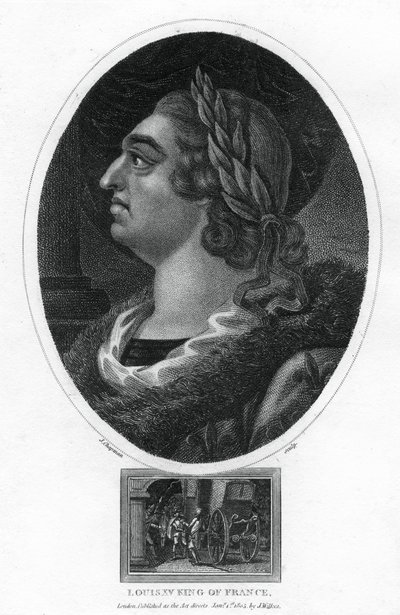 Louis XV, Fransa Kralı, 1805. by J. Chapman