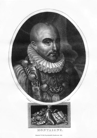 Michel Eyquem de Montaigne, Fransız yazar, 1817. by J. Chapman
