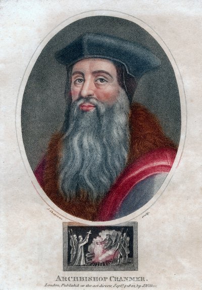 Canterbury Başpiskoposu Thomas Cranmer, 1802. by J. Chapman