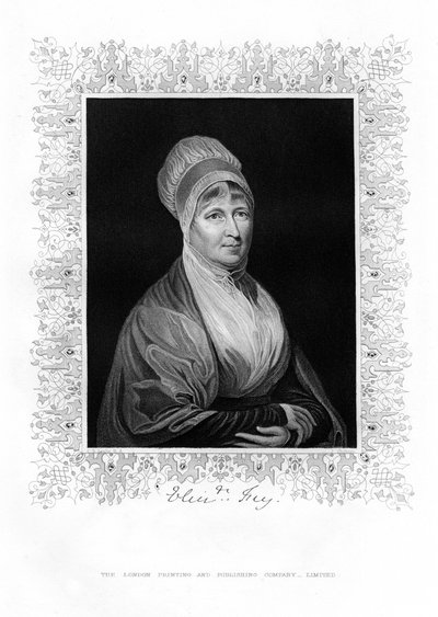 Elizabeth Fry, İngiliz hayırsever, 19. yüzyıl. by J. Cochran