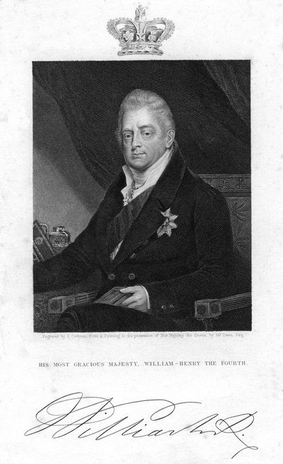 Birleşik Krallık William IV, 19. yüzyıl. by J. Cochran