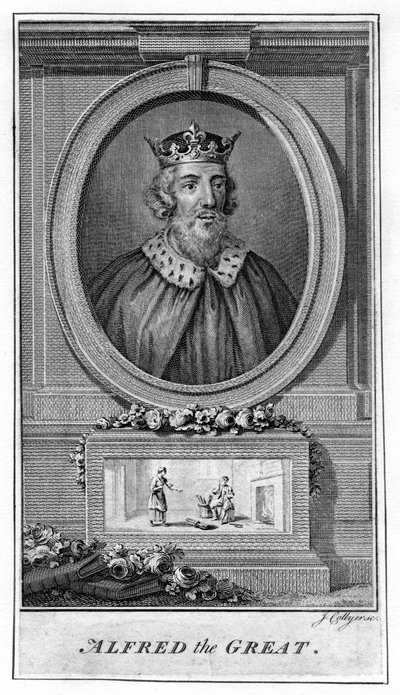 Büyük Alfred, 18. yüzyıl by J. Collyer