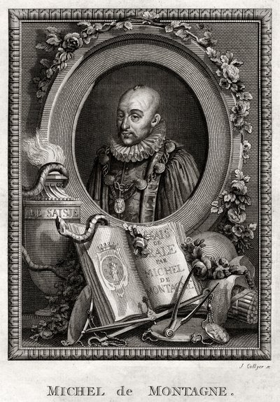 Michel de Montaigne, 1775 by J. Collyer