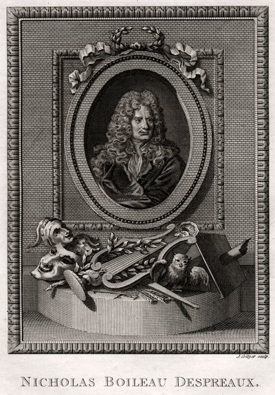 Nicholas Boileau-Despreaux, 1775 by J. Collyer