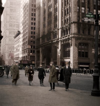 Aşağı Broadway, New York, ABD, 20. yüzyıl by J. Dearden Holmes
