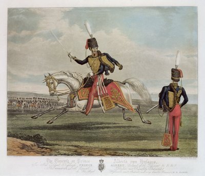 Charles Hunt tarafından kazınmış Onbirinci veya Prens Alberts, Hussars by J. Earp