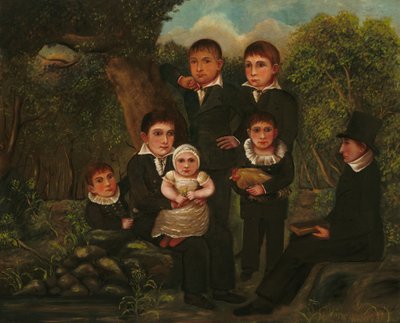 Abraham Clark ve Çocukları, 1822. by J. H.