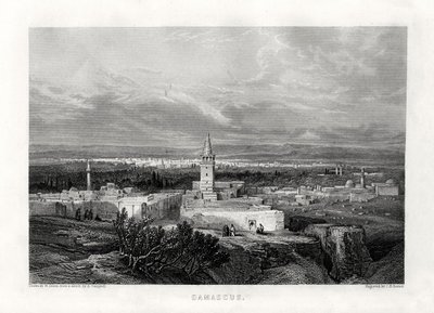 Şam, Suriye, 19. yüzyıl by J. H. Kernot