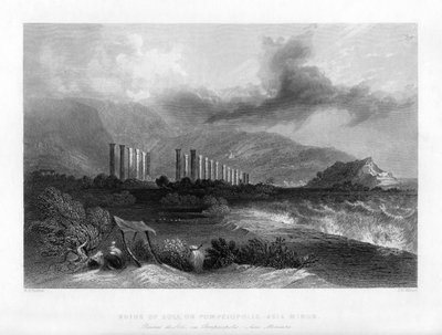 Soli kalıntıları veya Pompeiopolis, Türkiye, 1841. by J. H. Kernot