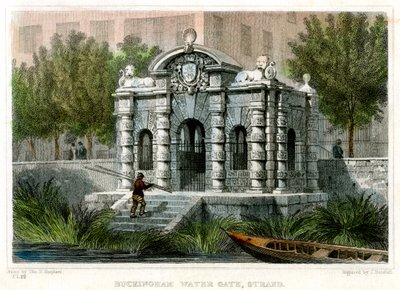 Buckingham Su Kapısı, Strand, Westminster, Londra, 1830. by J Henshall