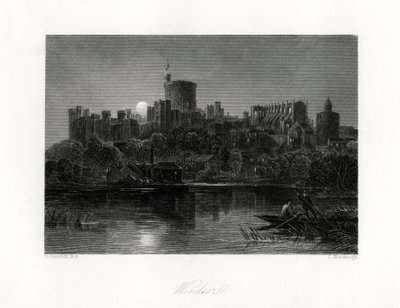 Windsor Kalesi, Berkshire, 19. yüzyıl by J. Horsburgh