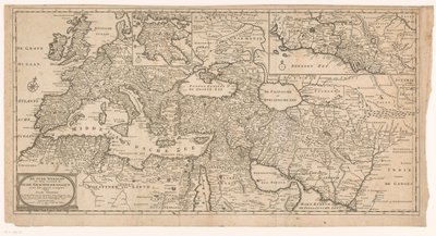 Antik Dünya Haritası Eski tarihlerin daha iyi anlaşılması için eski dünya (nesne üzerindeki başlık) by J. Keiser