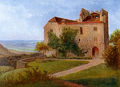 Aargau yakınlarındaki Habsburg Kalesi, İsviçre, 1902-1903. by J Lange