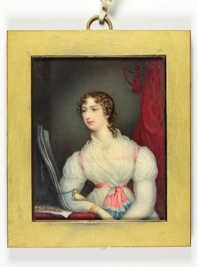 Charlotte Elizabeth Bentinck Hawkins-Whitshed (emaye) by J. Leschallas