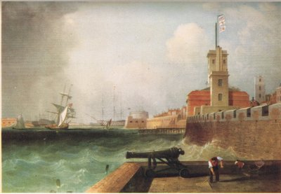 Entrance to Portsmouth Harbour 1846  by J. Lynn
