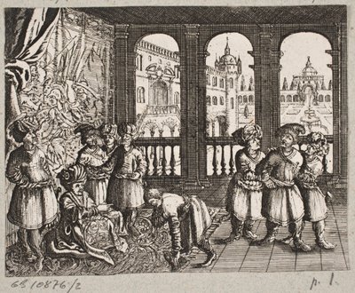 Adam Olearius til illüstrasyon, “Dahice bir şair Schich Saadi tarafından Farsça Rosenthal […]”, Schleswig 1660 by J. Muller