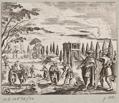 Adam Olearius til illüstrasyon, “Dahice bir şair Schich Saadi tarafından Farsça Rosenthal […]”, Schleswig 1660 by J. Muller