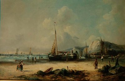 Kıyıda Balıkçı Tekneleri by J. Mundell