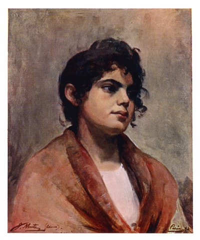 İtalyan bir kızın kafasının incelenmesi, 1901. by J Muntz