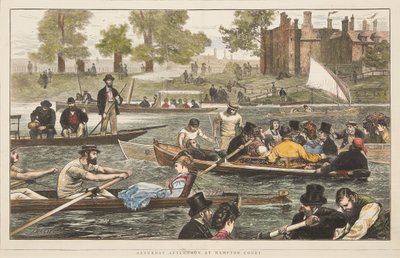 Cumartesi öğleden sonra Hampton Court'ta by J. Nash