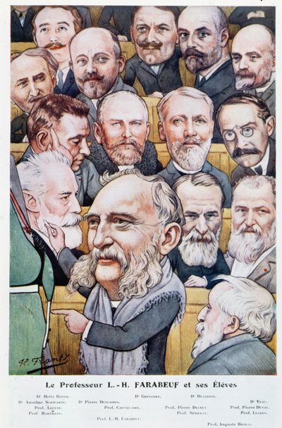 Profesör Luis Hubert Farabeuf (1841-1910) ve öğrencileri, Chanteclair