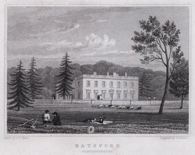 Batsford, Gloucestershire (gravür) by John Preston Neale