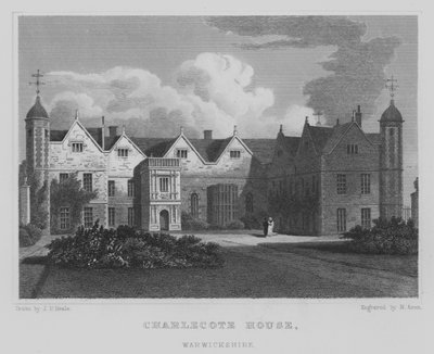 Charlecote House, Warwickshire (gravür) by John Preston Neale