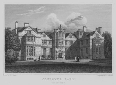 Condover Park, Shropshire (gravür) by John Preston Neale